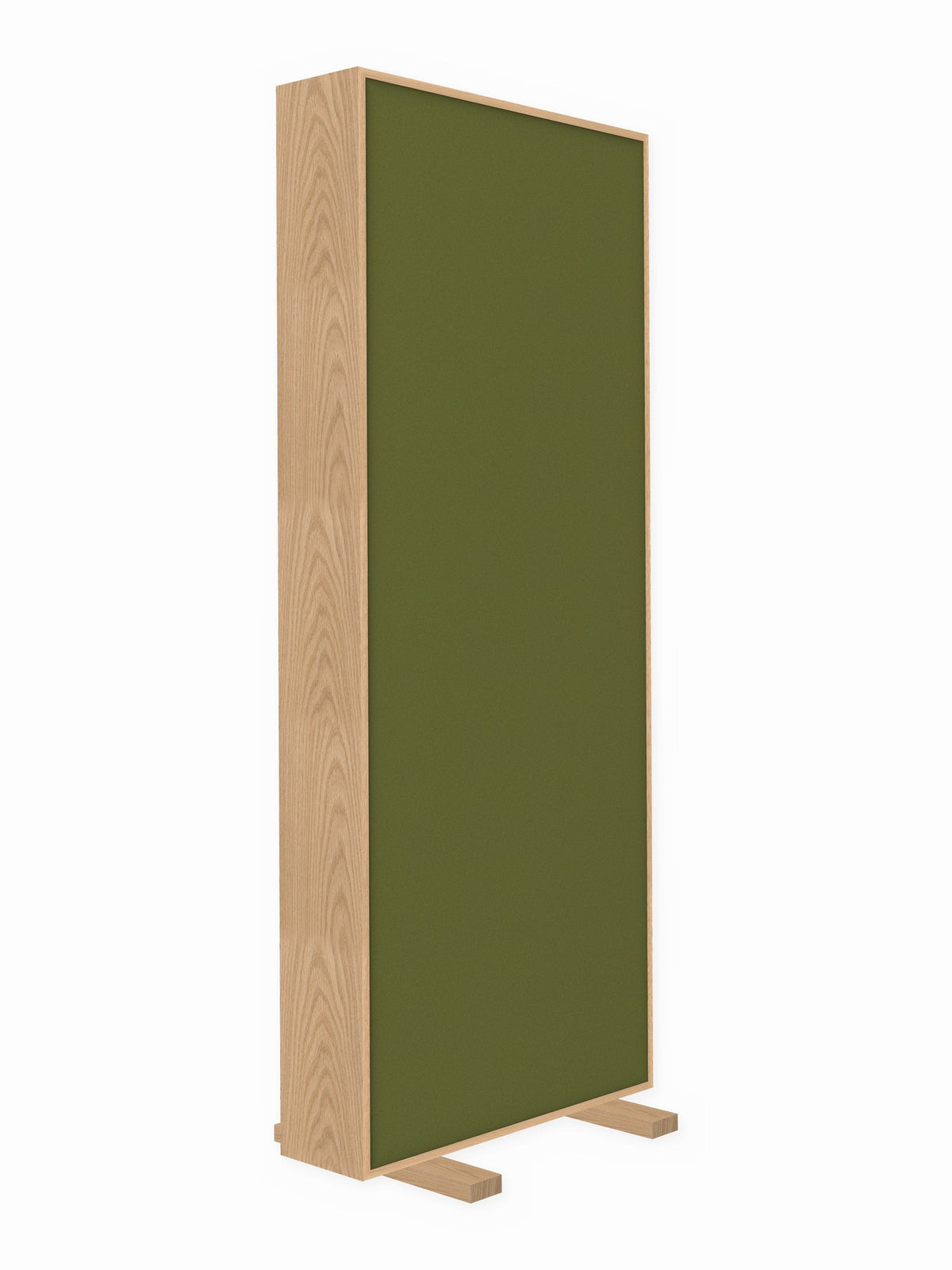 Red oak free-standing gobo panel, 3 x 8 ft, Guilford of Maine Anchorage in Willow