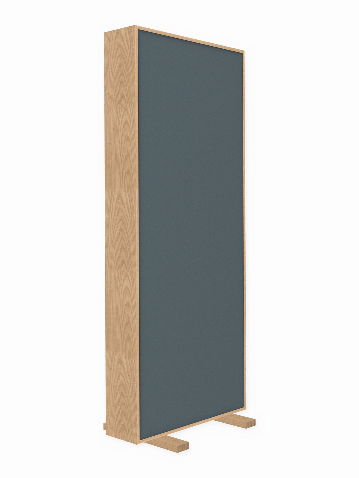 Red oak free-standing gobo panel, 3 x 8 ft, Guilford of Maine Anchorage in Wolf