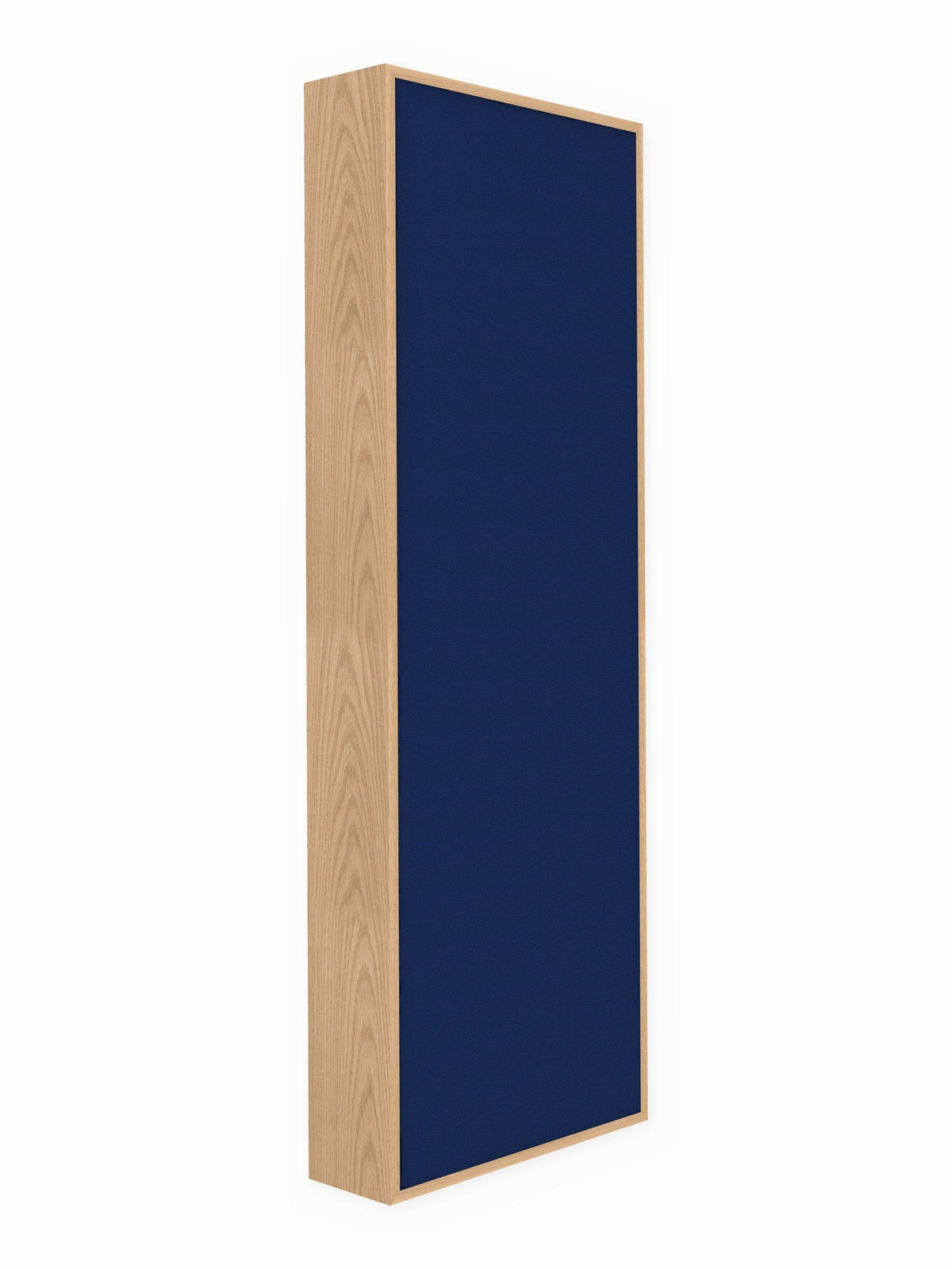 Red oak wood framed acoustic panel, 2 x 6 ft, Guilford of Maine Anchorage in Cobalt