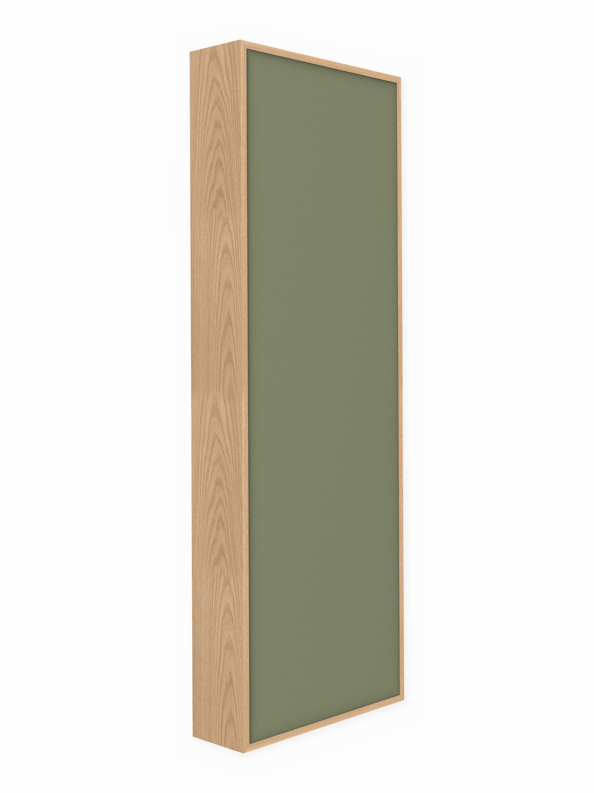 Red oak wood framed acoustic panel, 2 x 6 ft, Guilford of Maine Anchorage in Eucalyptus