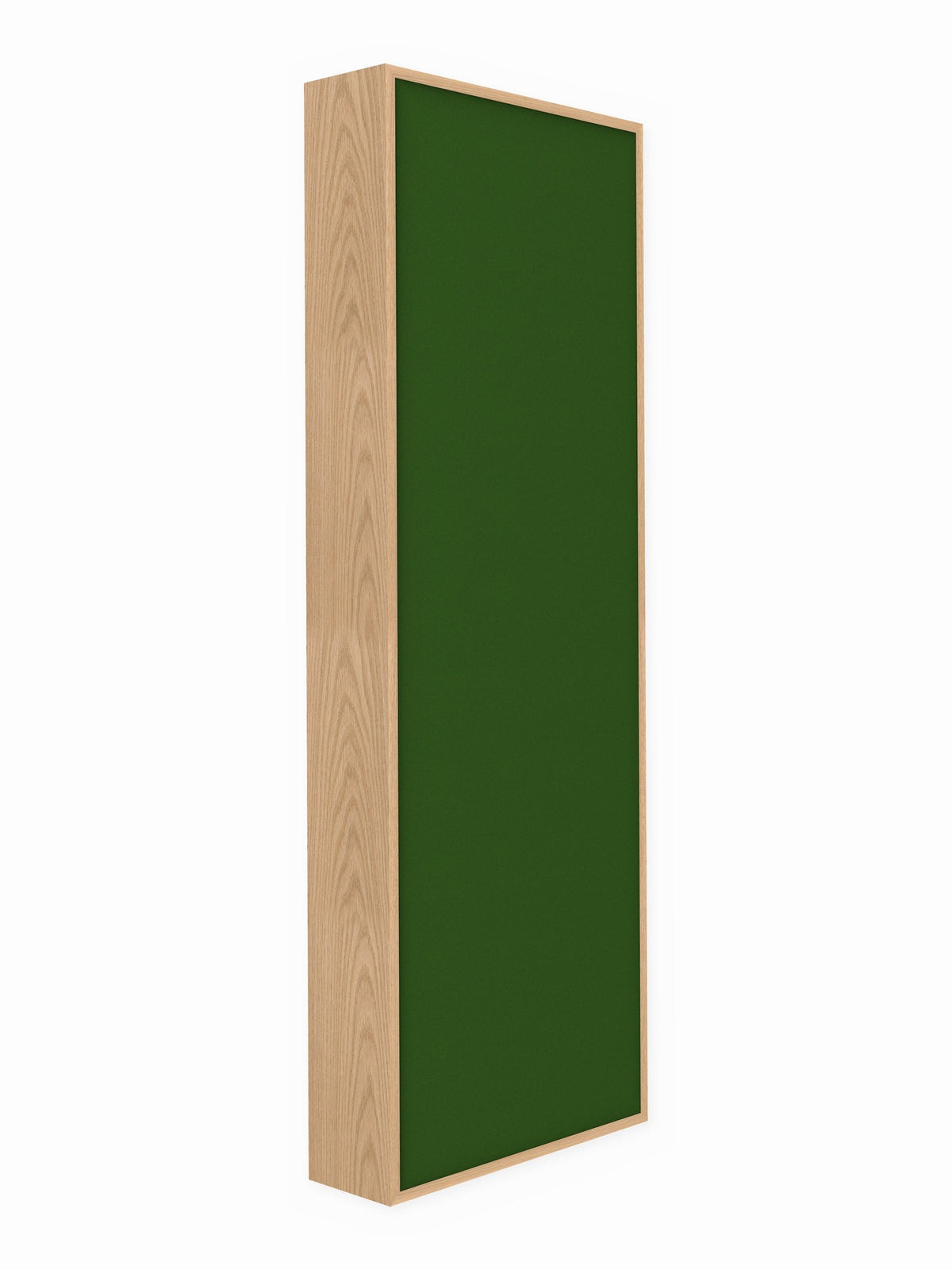 Red oak wood framed acoustic panel, 2 x 6 ft, Guilford of Maine Anchorage in Fern