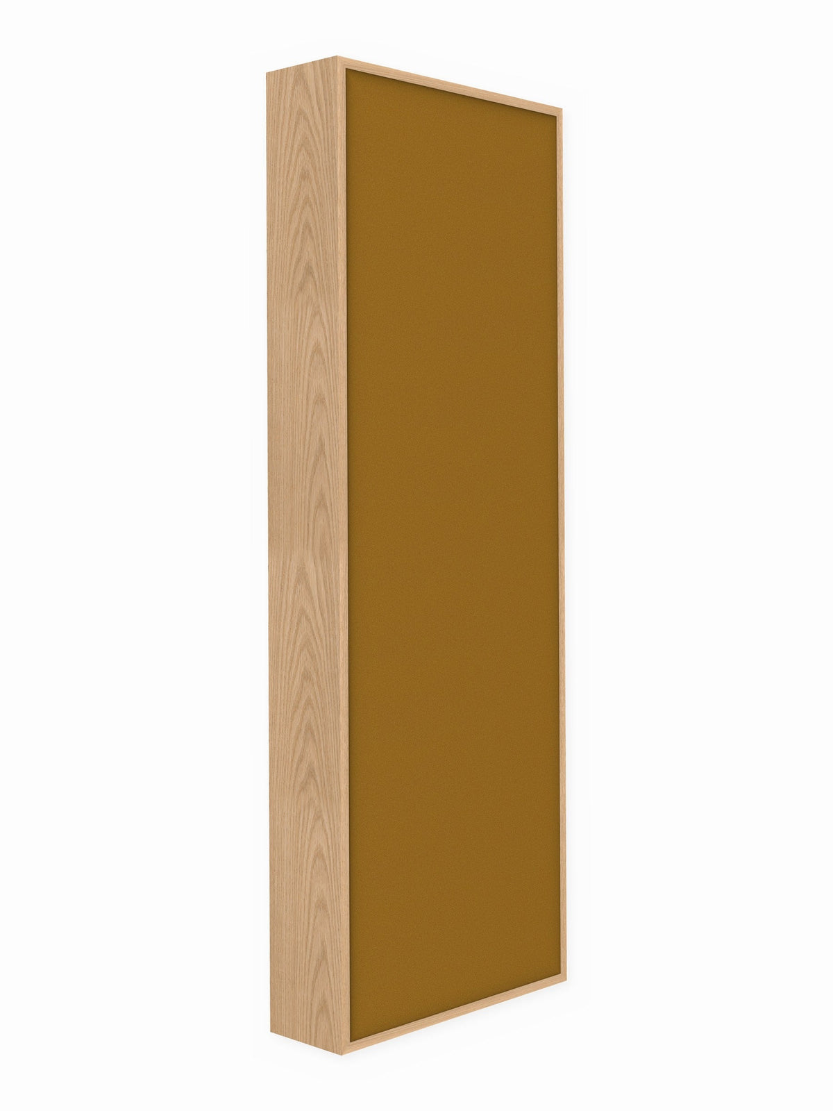 Red oak wood framed acoustic panel, 2 x 6 ft, Guilford of Maine Anchorage in Goldenrod