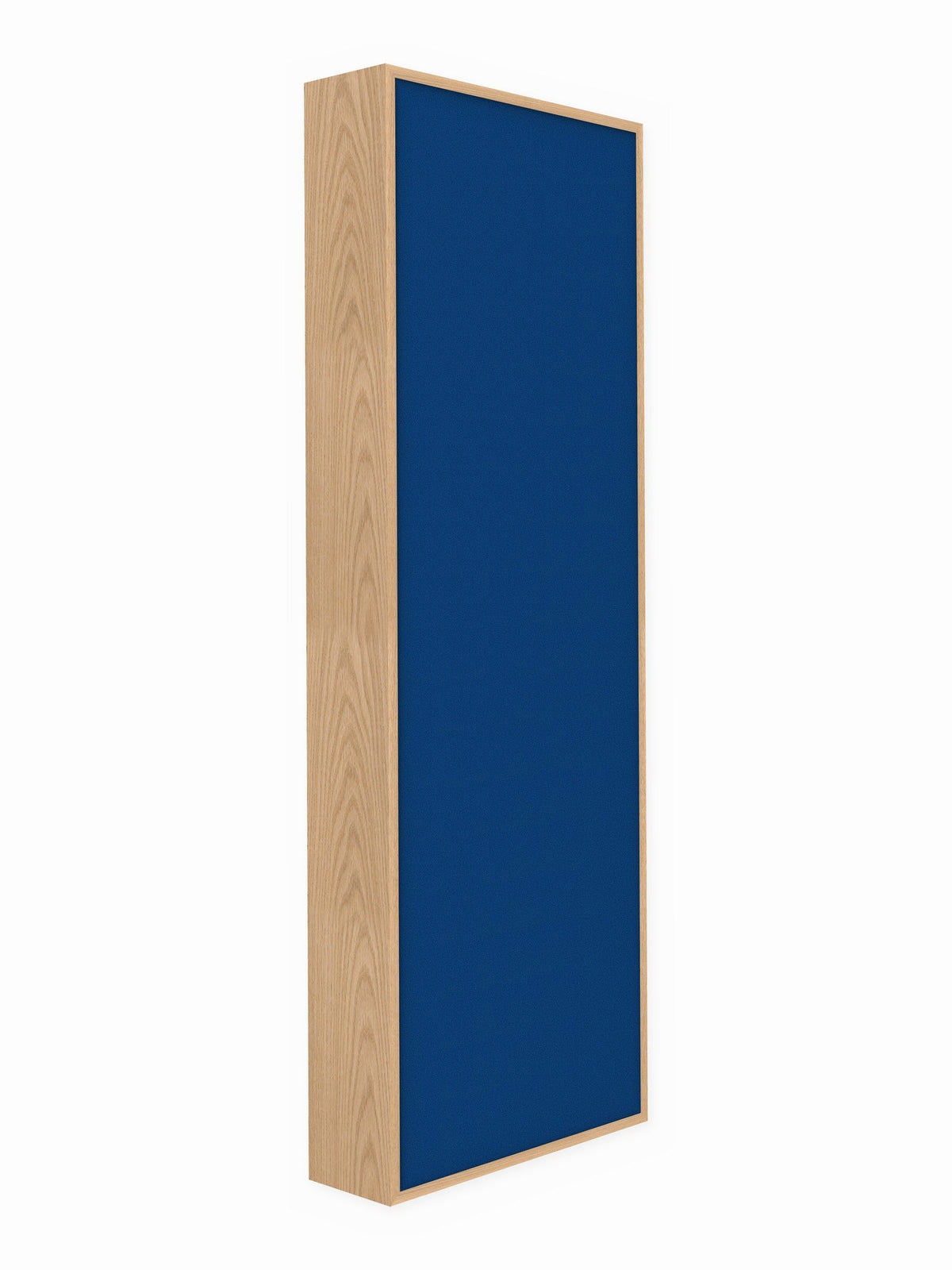 Red oak wood framed acoustic panel, 2 x 6 ft, Guilford of Maine Anchorage in Lapis