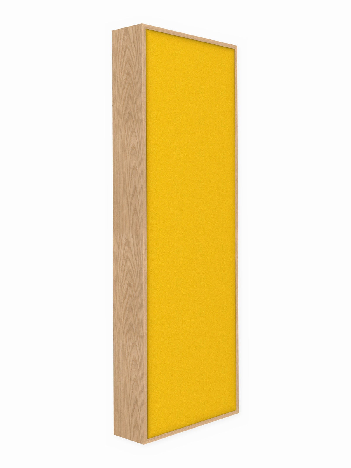 Red oak wood framed acoustic panel, 2 x 6 ft, Guilford of Maine Anchorage in Lemon
