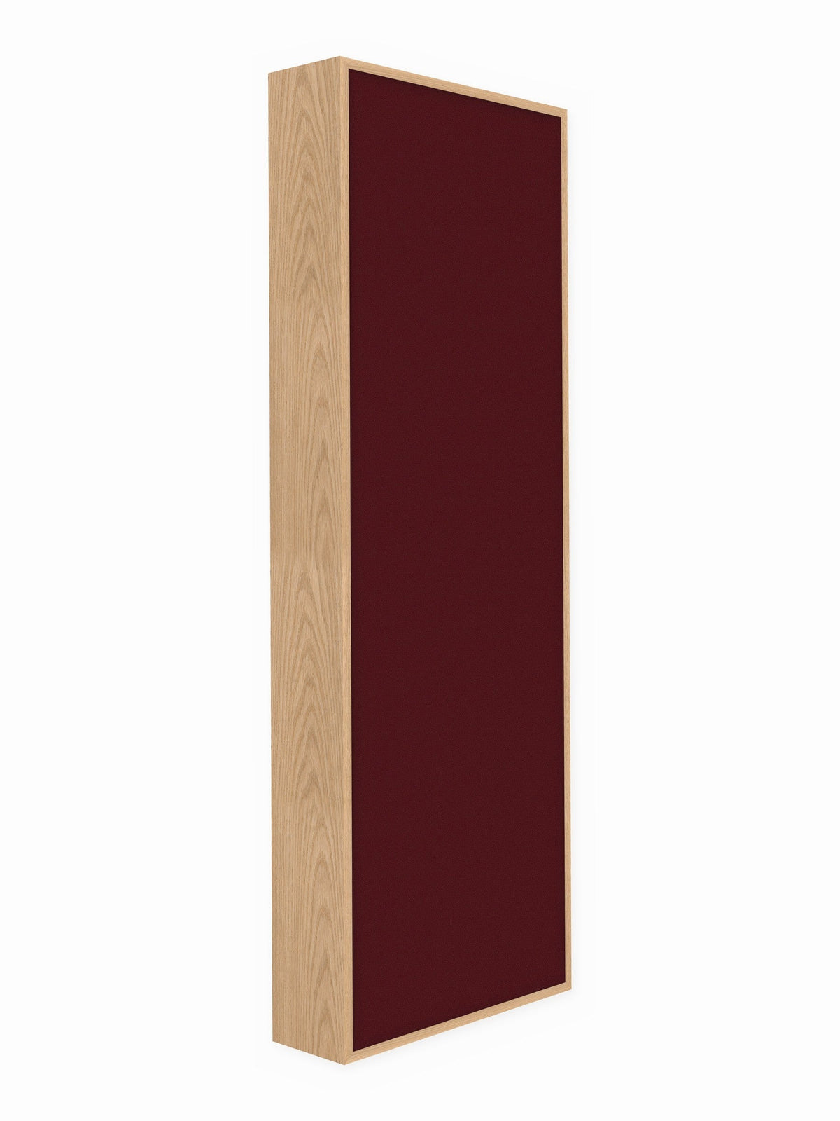 Red oak wood framed acoustic panel, 2 x 6 ft, Guilford of Maine Anchorage in Mulberry