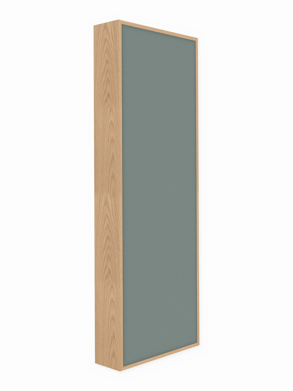 Red oak wood framed acoustic panel, 2 x 6 ft, Guilford of Maine Anchorage in Slate