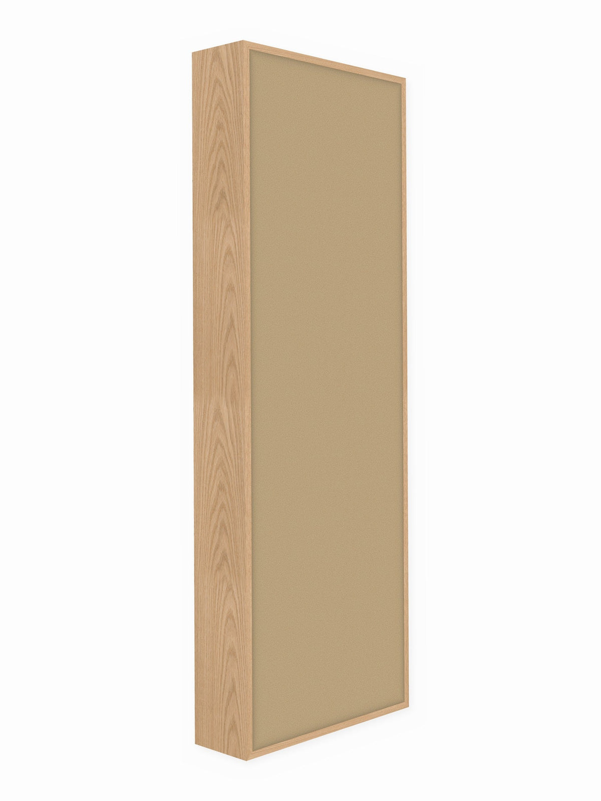 Red oak wood framed acoustic panel, 2 x 6 ft, Guilford of Maine Anchorage in Vanilla