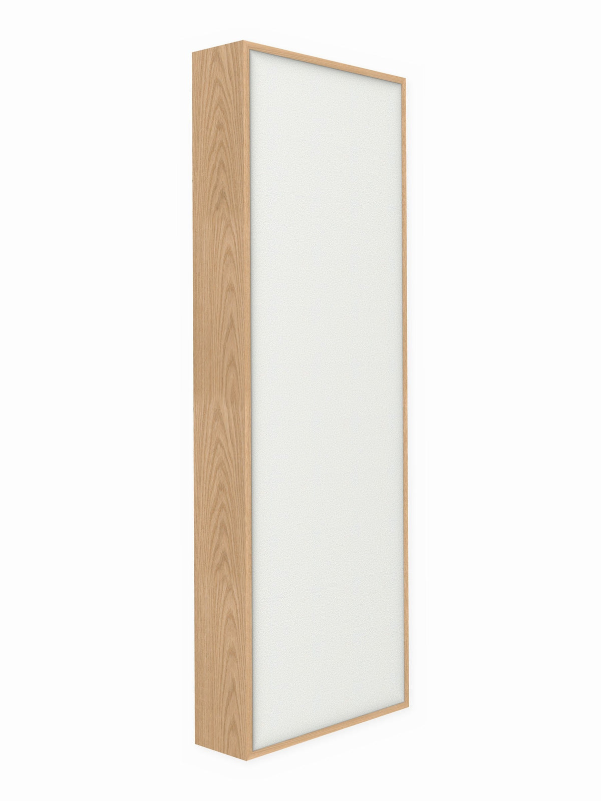 Red oak wood framed acoustic panel, 2 x 6 ft, Guilford of Maine Anchorage in White