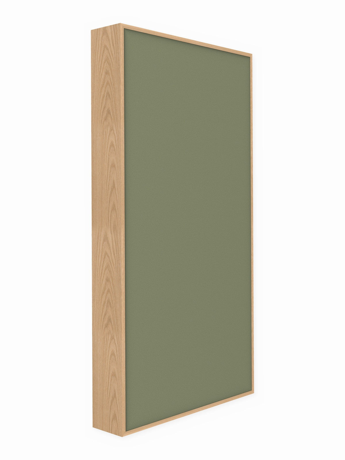 Red oak wood framed acoustic panel, 3 x 6 ft, Guilford of Maine Anchorage in Eucalyptus
