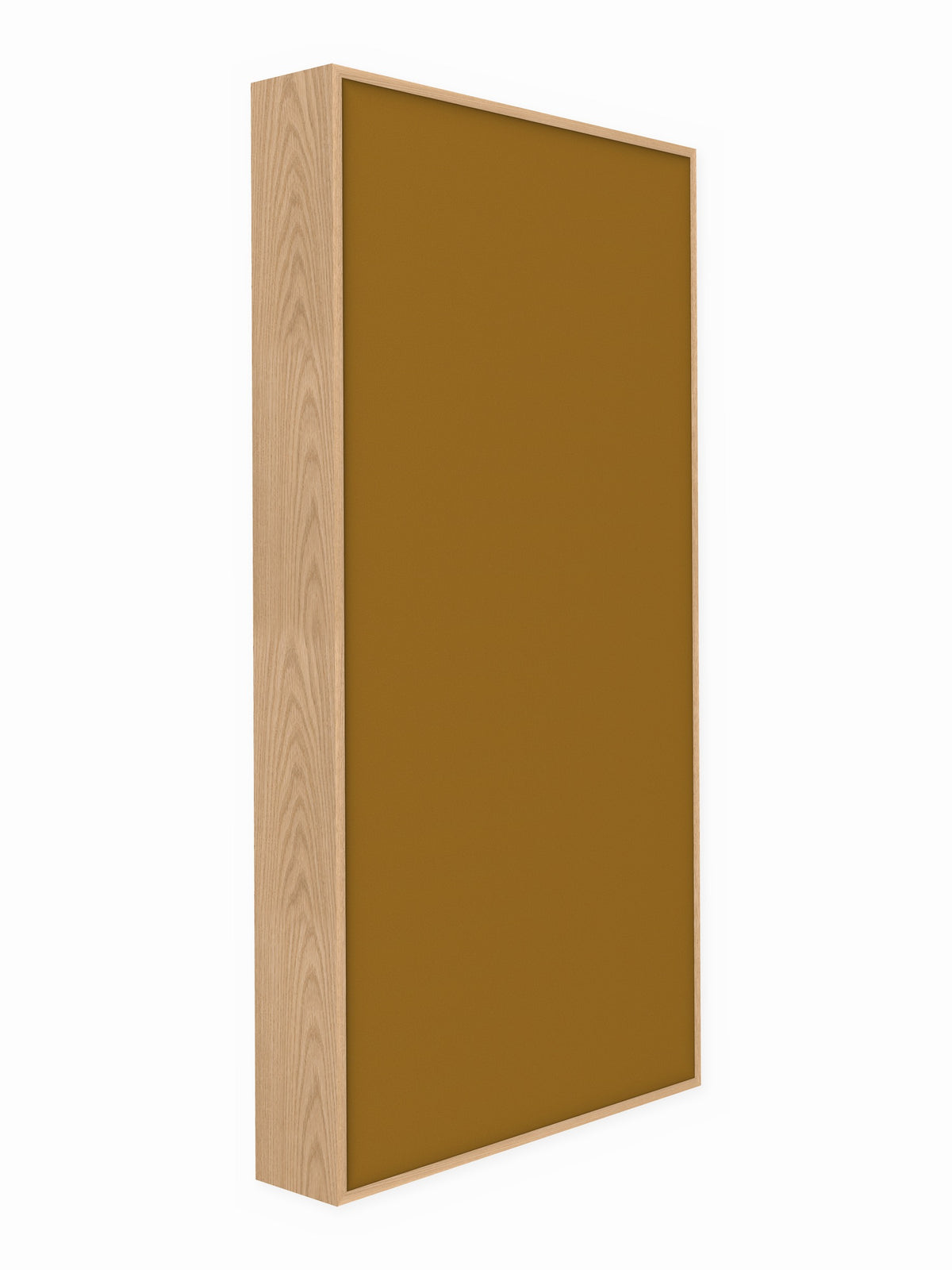 Red oak wood framed acoustic panel, 3 x 6 ft, Guilford of Maine Anchorage in Goldenrod