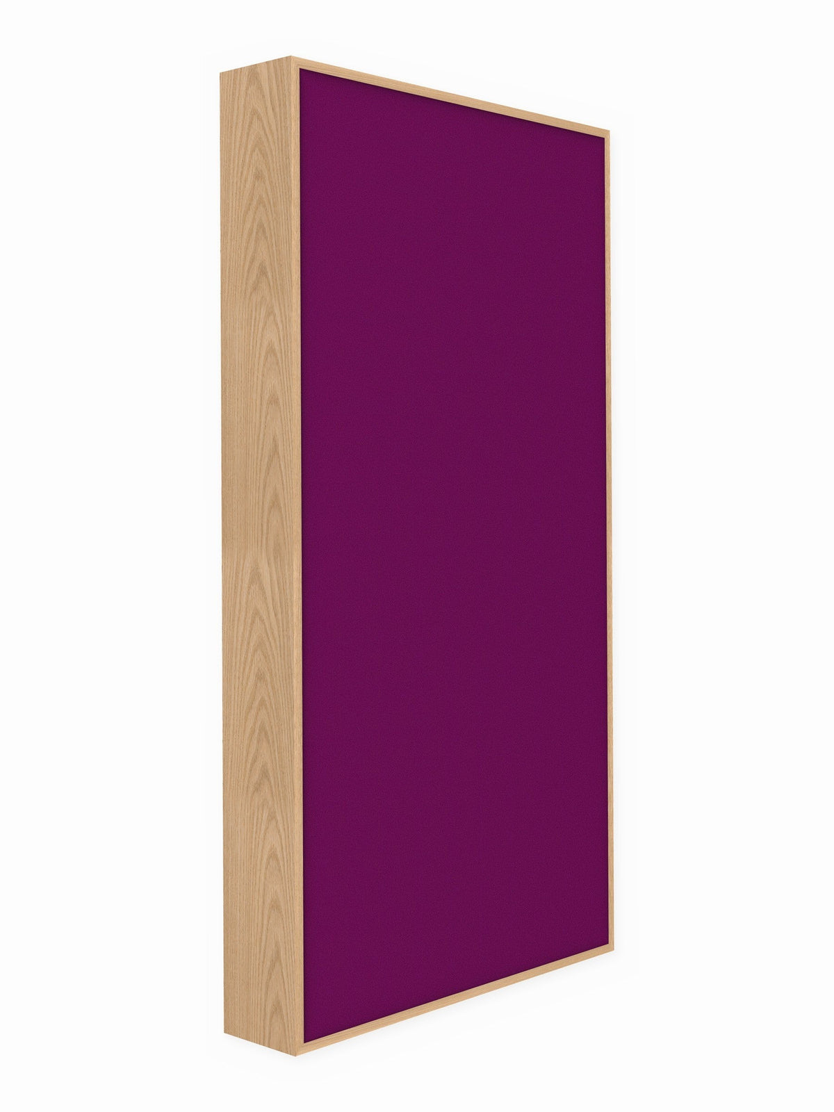 Red oak wood framed acoustic panel, 3 x 6 ft, Guilford of Maine Anchorage in Orchid