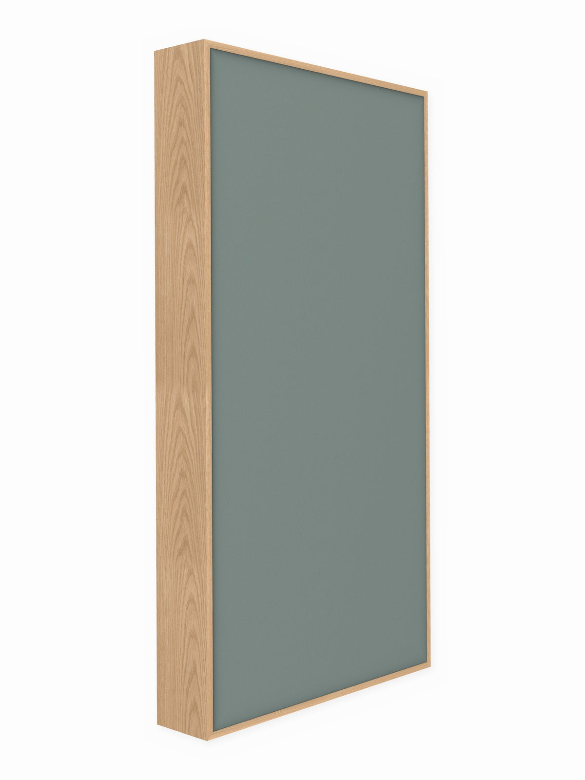 Red oak wood framed acoustic panel, 3 x 6 ft, Guilford of Maine Anchorage in Slate