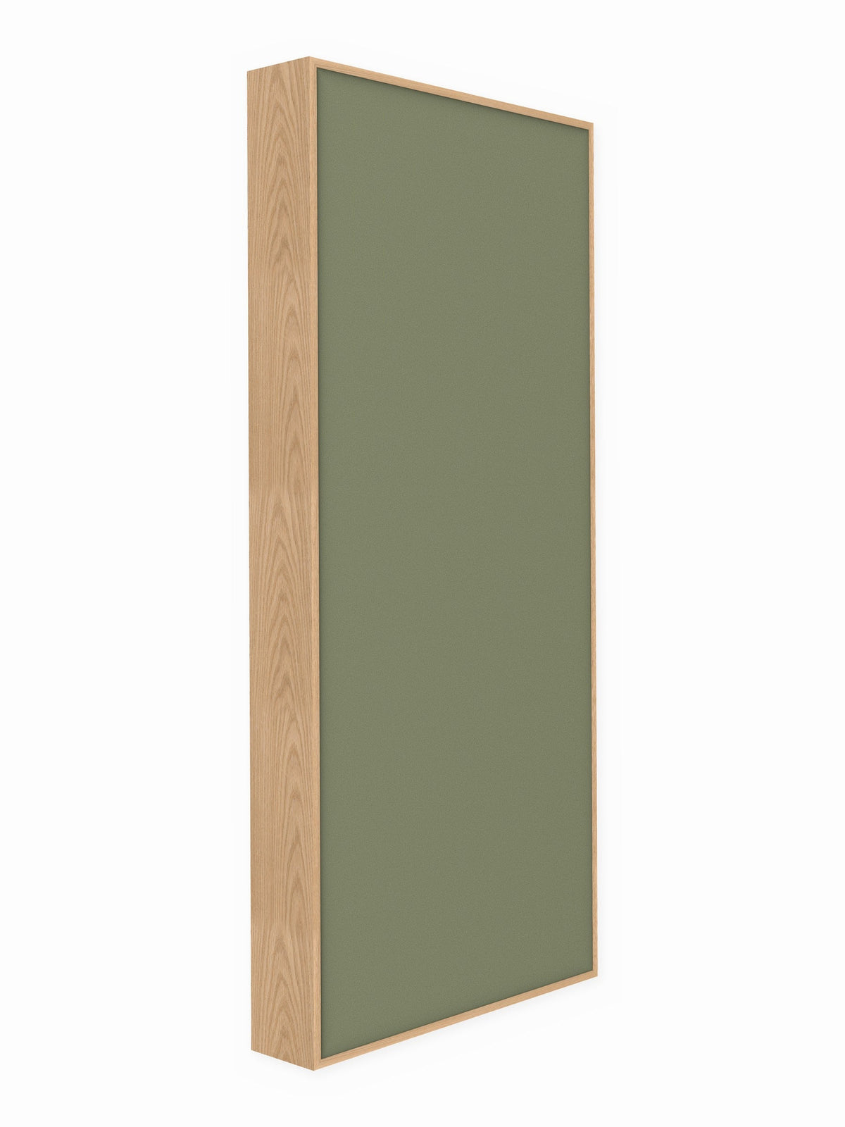 Red oak wood framed acoustic panel, 3 x 7 ft, Guilford of Maine Anchorage in Eucalyptus