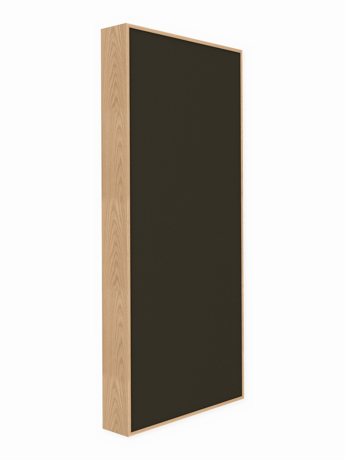 Red oak wood framed acoustic panel, 3 x 7 ft, Guilford of Maine Anchorage in Fossil