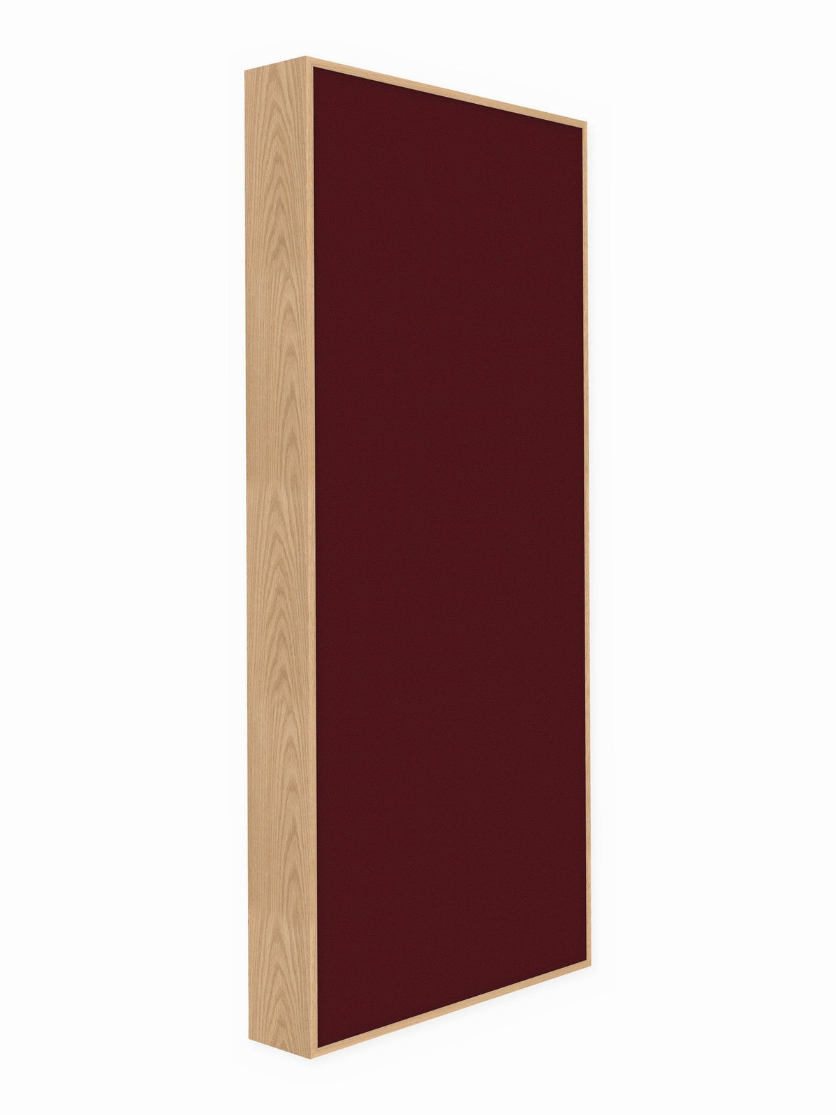Red oak wood framed acoustic panel, 3 x 7 ft, Guilford of Maine Anchorage in Mulberry