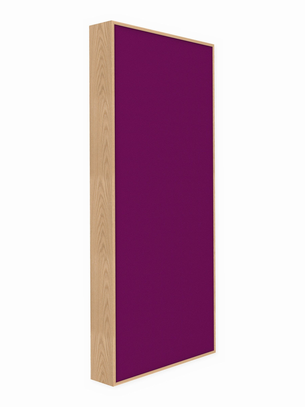 Red oak wood framed acoustic panel, 3 x 7 ft, Guilford of Maine Anchorage in Orchid