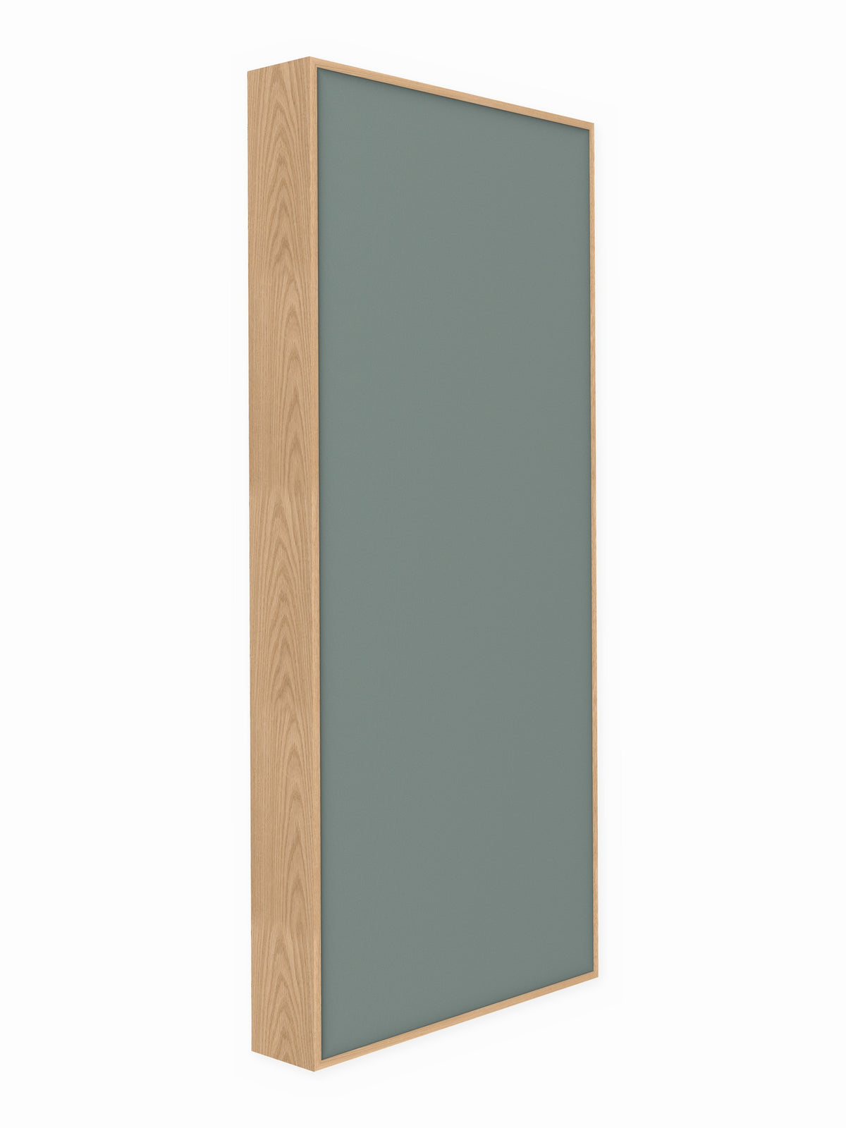 Red oak wood framed acoustic panel, 3 x 7 ft, Guilford of Maine Anchorage in Slate