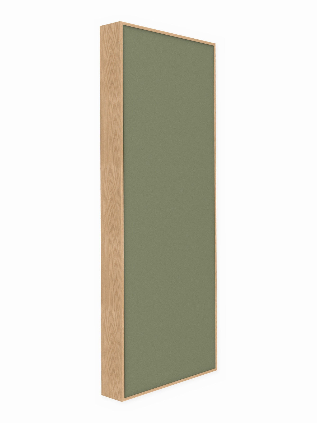 Red oak wood framed acoustic panel, 3 x 8 ft, Guilford of Maine Anchorage in Eucalyptus