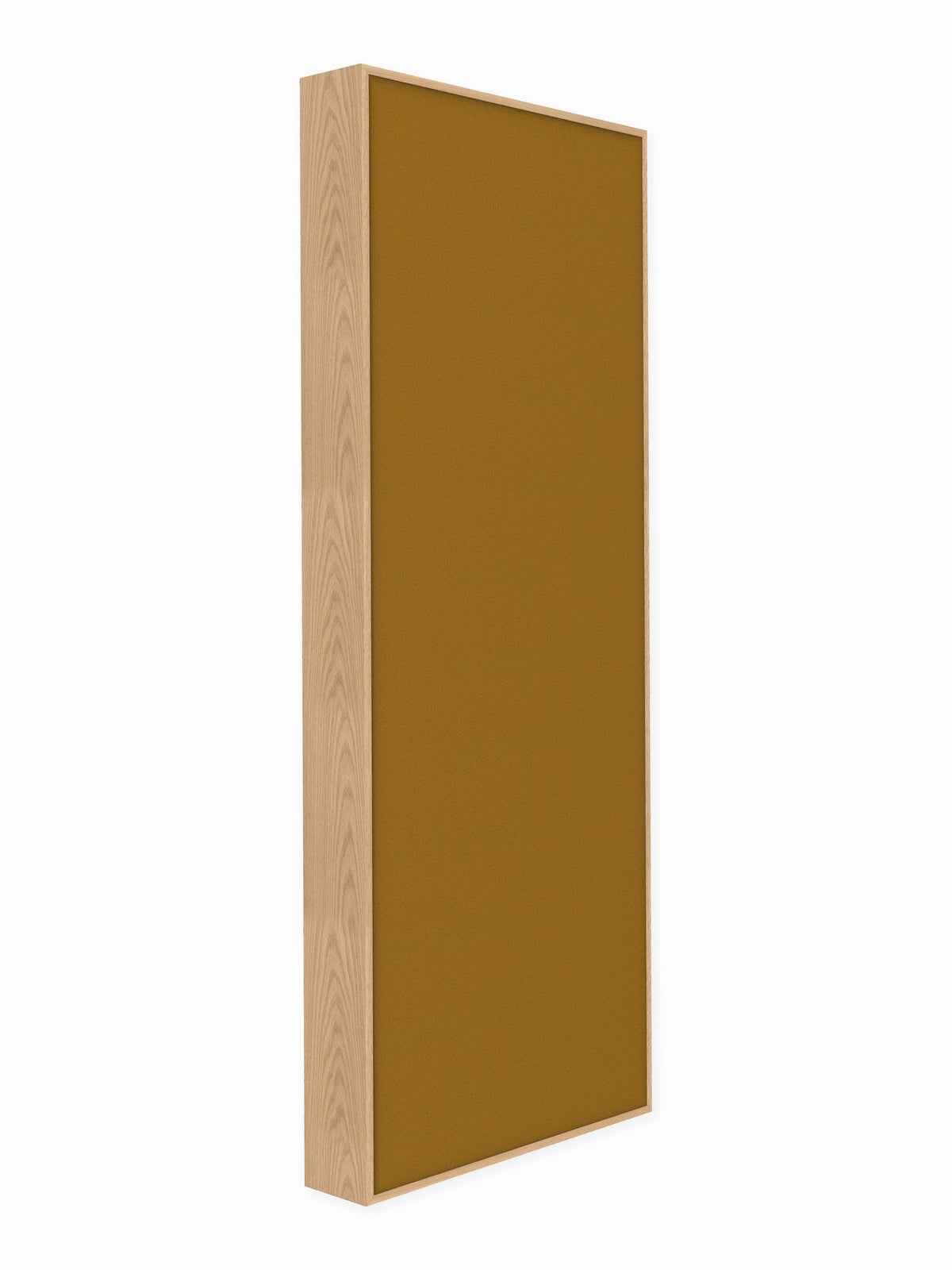 Red oak wood framed acoustic panel, 3 x 8 ft, Guilford of Maine Anchorage in Goldenrod