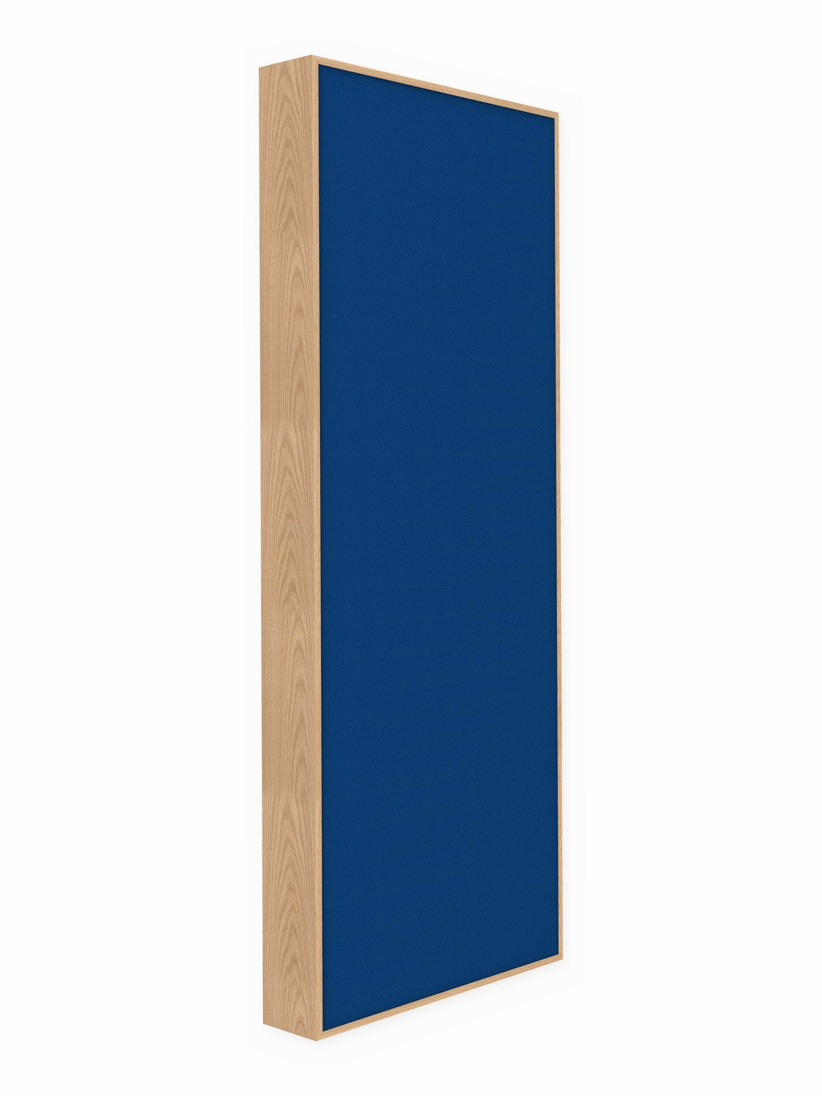 Red oak wood framed acoustic panel, 3 x 8 ft, Guilford of Maine Anchorage in Lapis