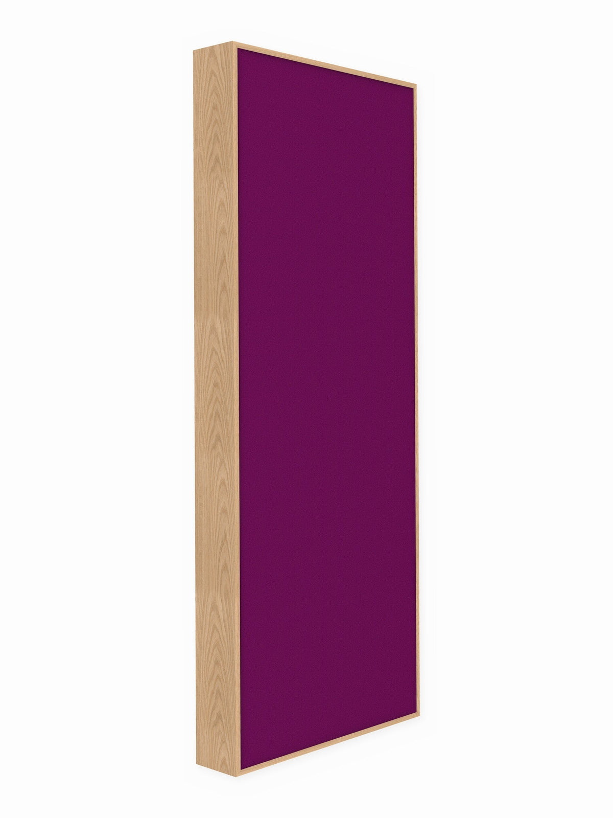 Red oak wood framed acoustic panel, 3 x 8 ft, Guilford of Maine Anchorage in Orchid