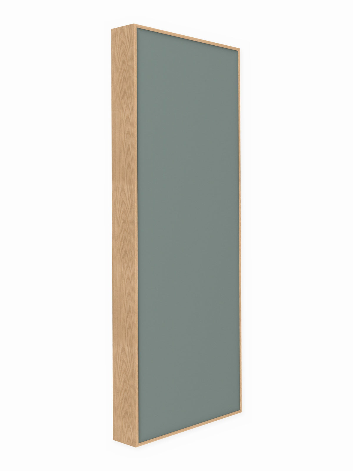Red oak wood framed acoustic panel, 3 x 8 ft, Guilford of Maine Anchorage in Slate