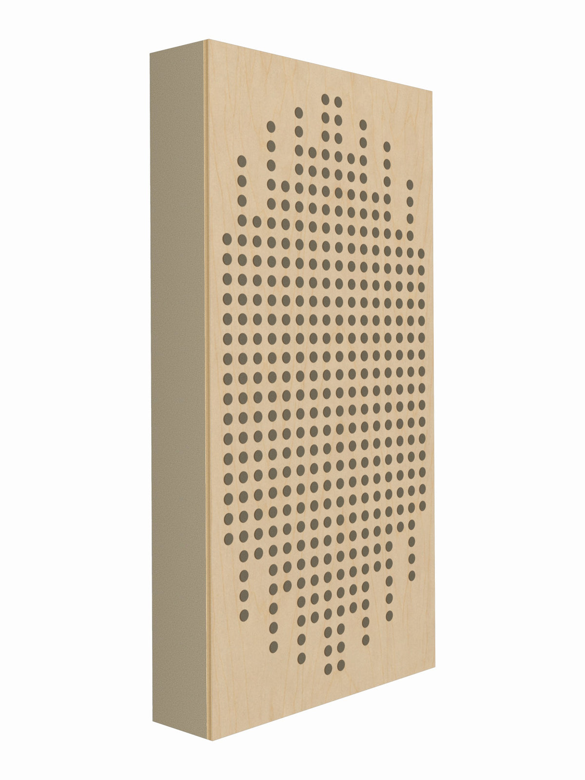 Transient Scatter Face Broadband Acoustic Panel - Bright - 2 x 4' - Angora