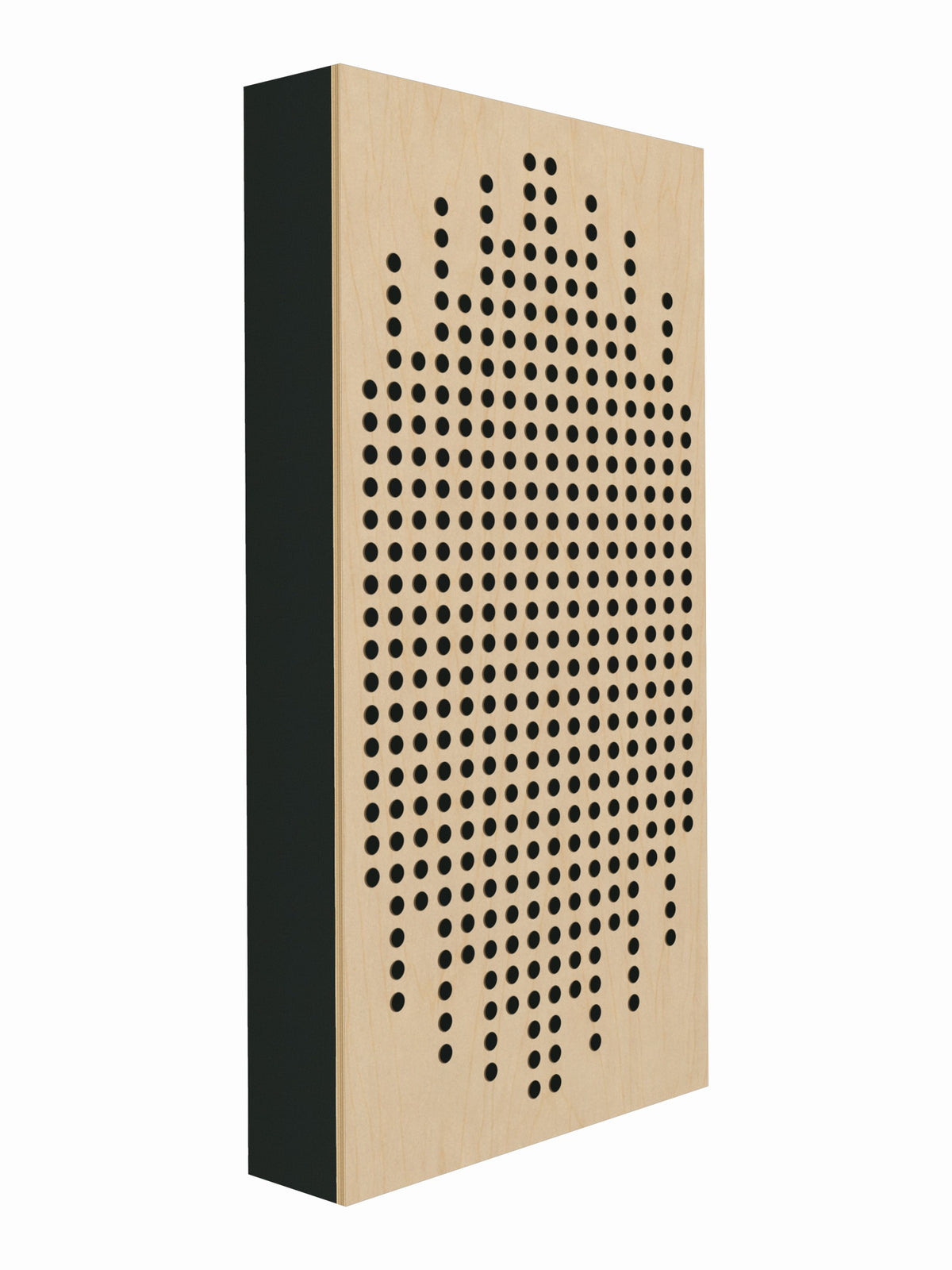 Transient Scatter Face Broadband Acoustic Panel - Bright - 2 x 4' - Graphite