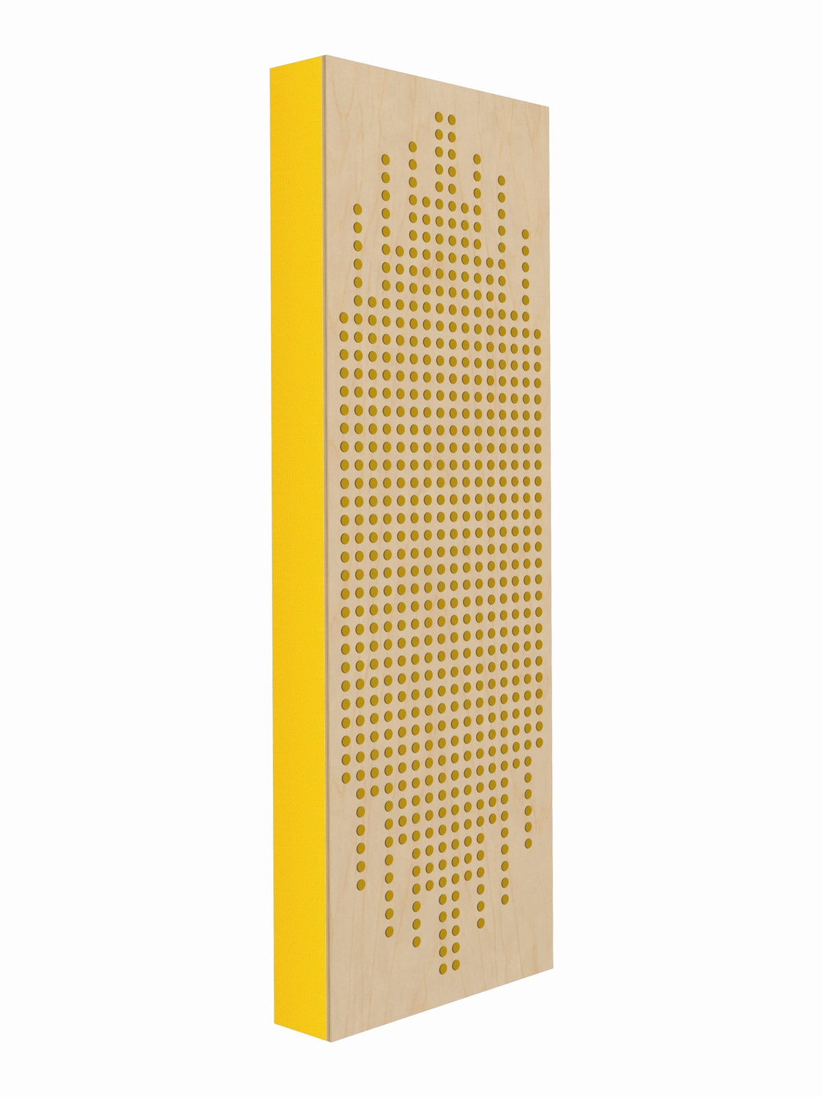 Transient Scatter Face Broadband Acoustic Panel - Bright - 2 x 6' - Lemon